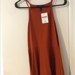 Burnt orange summer dress